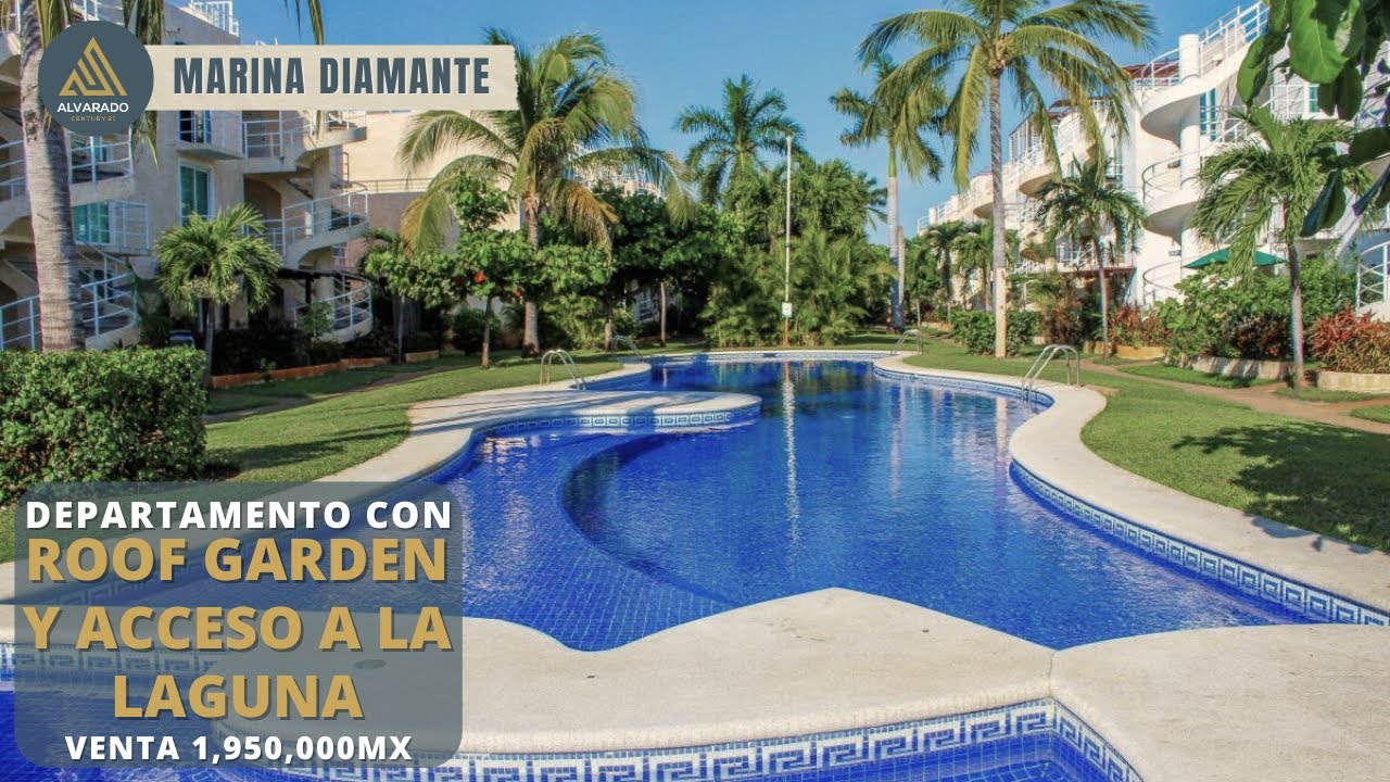 Departamento en Venta $1,950,000Mx con ROOF GARDEN y acceso a la laguna