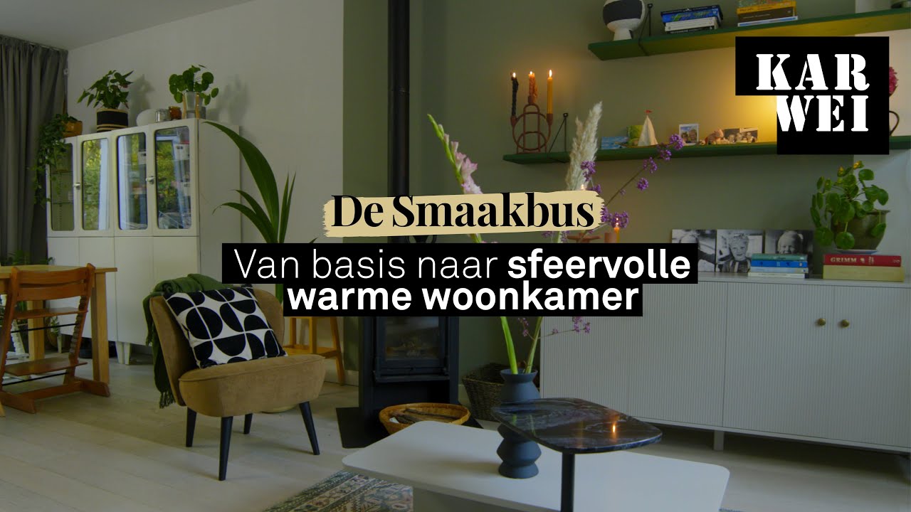 KARWEI |  'De Smaakbus' aflevering 1 |  Van basis naar sfeervolle warme woonkamer