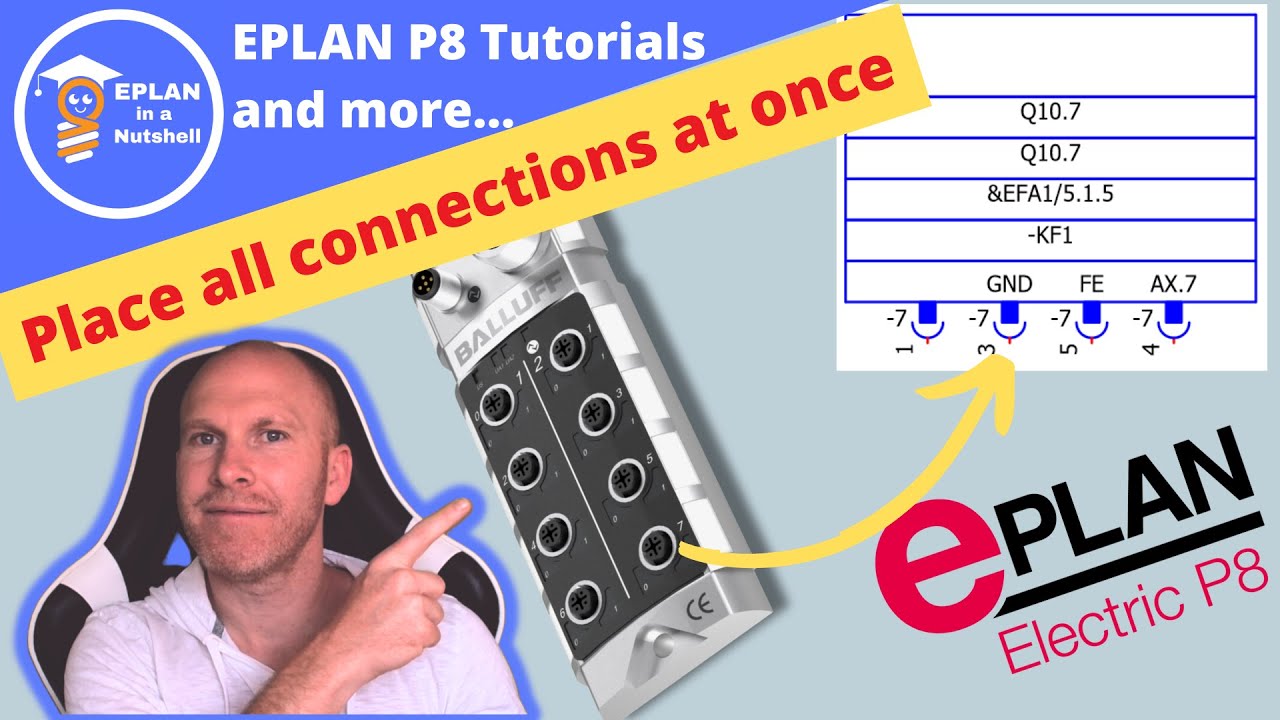 Как разместить все соединения одновременно в EPLAN ❓ Это так просто 😎
