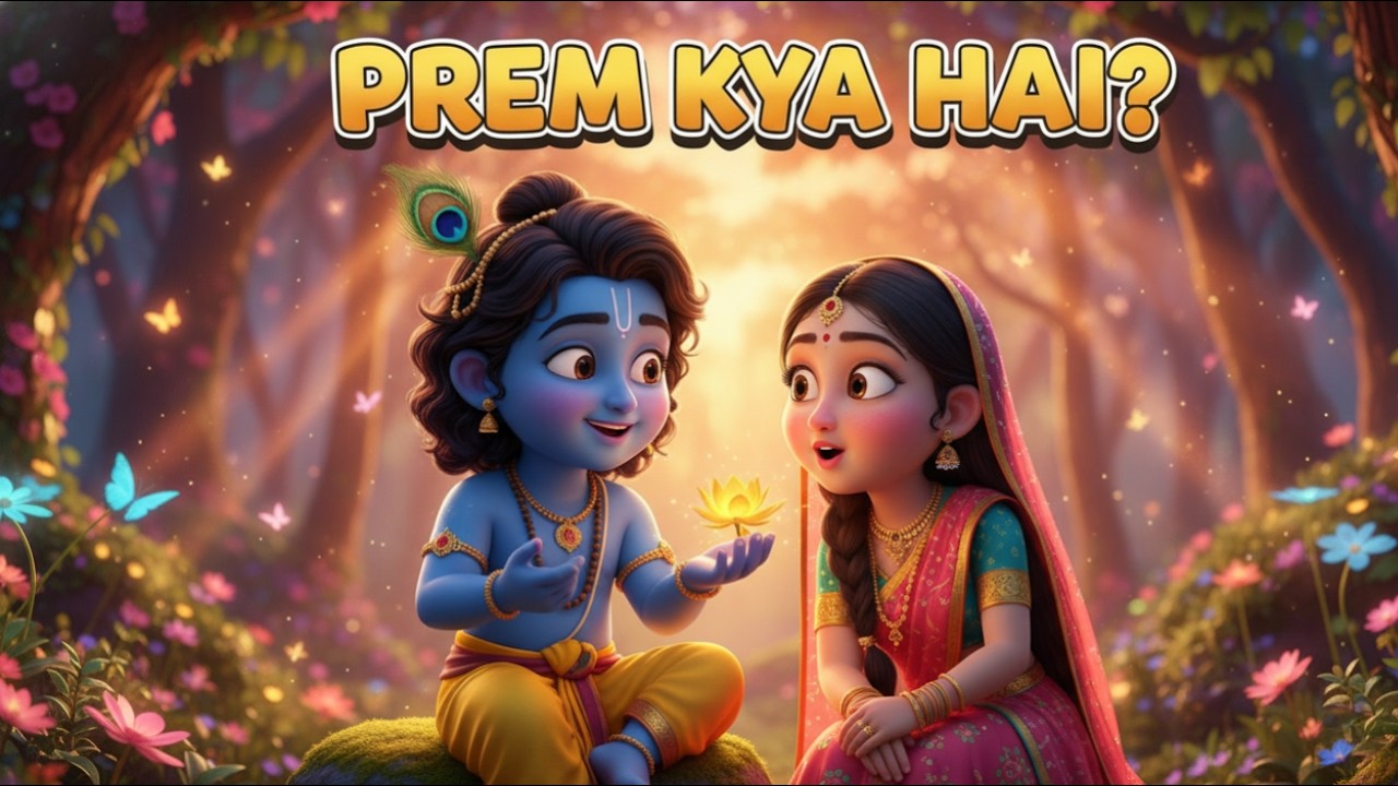 श्री कृष्ण ने राधा रानी को क्या सिखाया ! हिंदी कहानियाँ | कार्टून कहानी | हिंदी कहानियाँ
