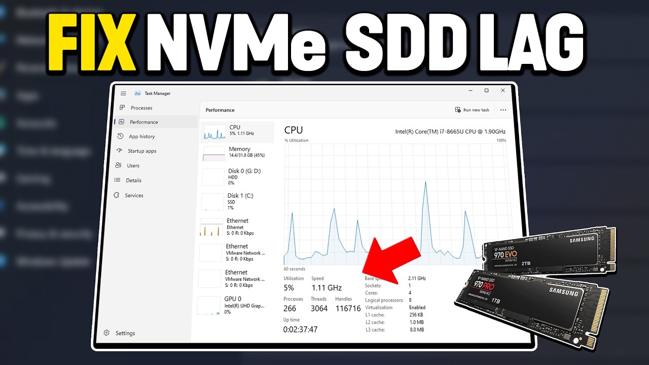 FIX NVMe & SSD Micro Stutter in Windows 11 — BOOST FPS & Gaming Smoothness