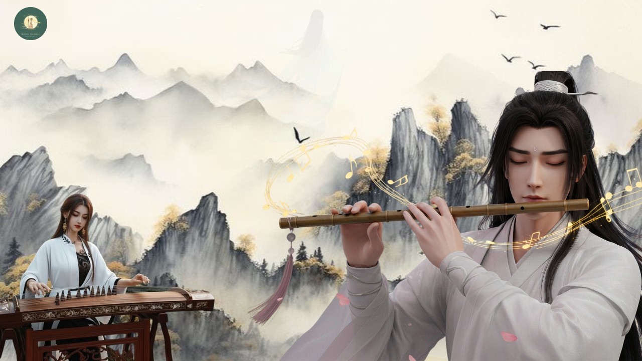Chinese Zen music: Bamboo flute, Erhu & Guzheng | Relaxing and Stress relief @MoonlitMelodies-68s