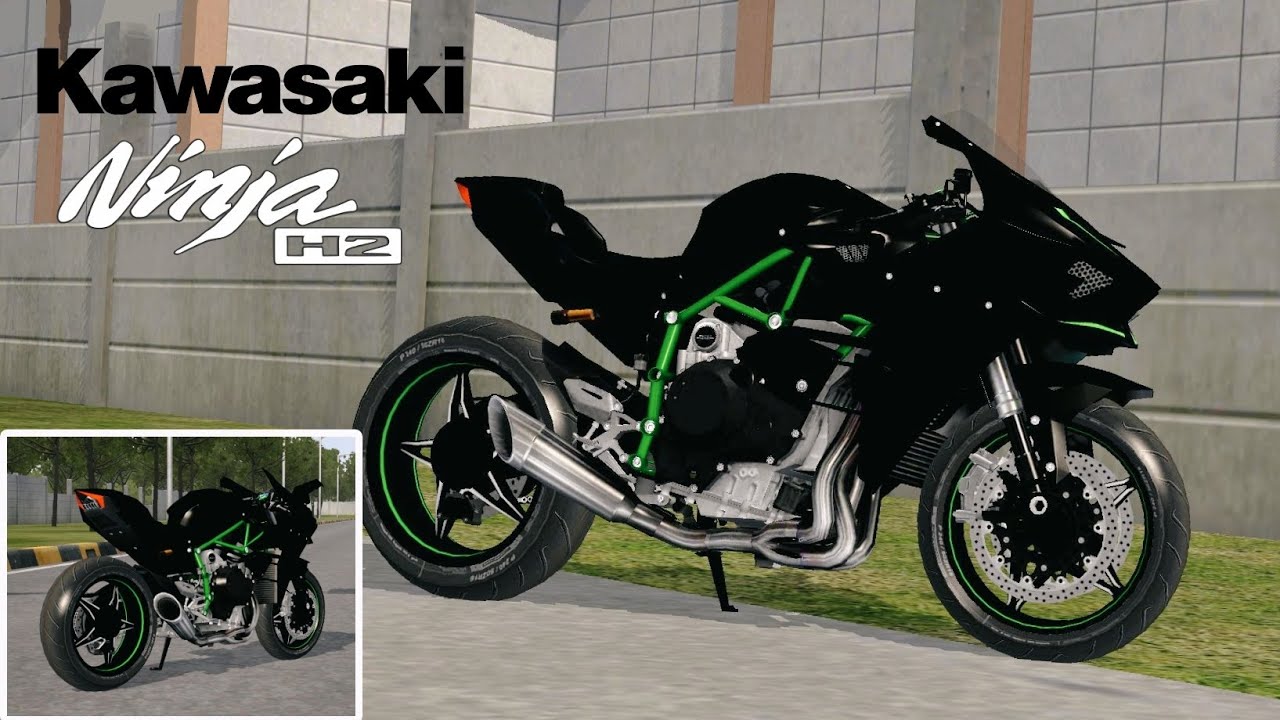MOD BUSSID TERBARU SUPER DETAIL KAWASAKI NINJA H2R