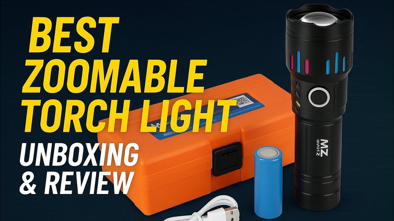 MZ M988 Torch Light Unboxing & Honest Review  Bright & Powerful Super Bright LED Flashlight Review