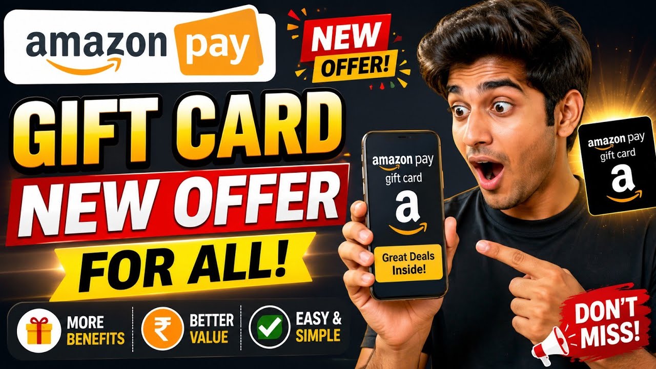 Amazon Pay Gift Card New Offer 2026 🎁 | Best Cashback Offer for All Users | Full Details