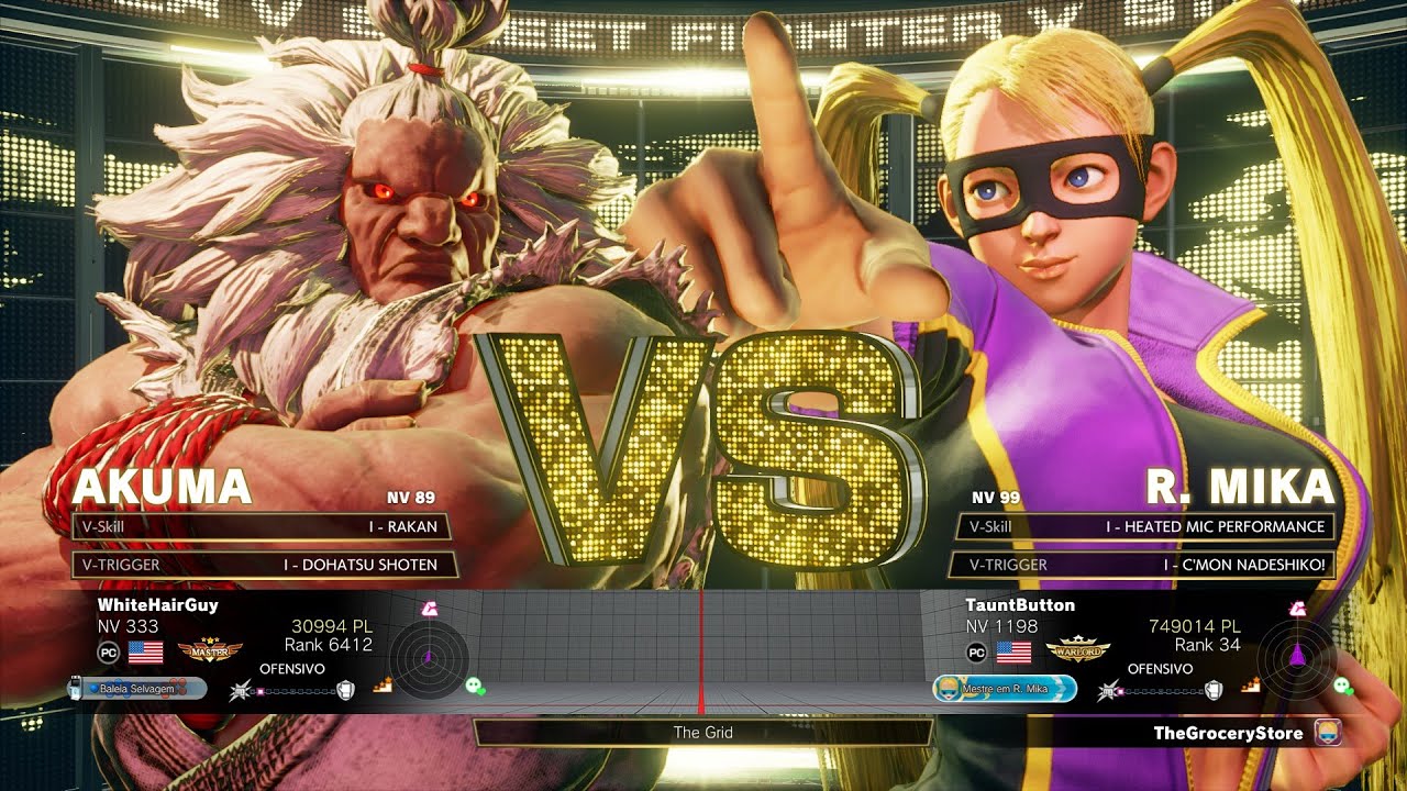 SFV Champion Edition 🔥 WhiteHairGuy (AKUMA) Vs TauntButton (R. MIKA) 🔥 Online Match's 05-17-2023
