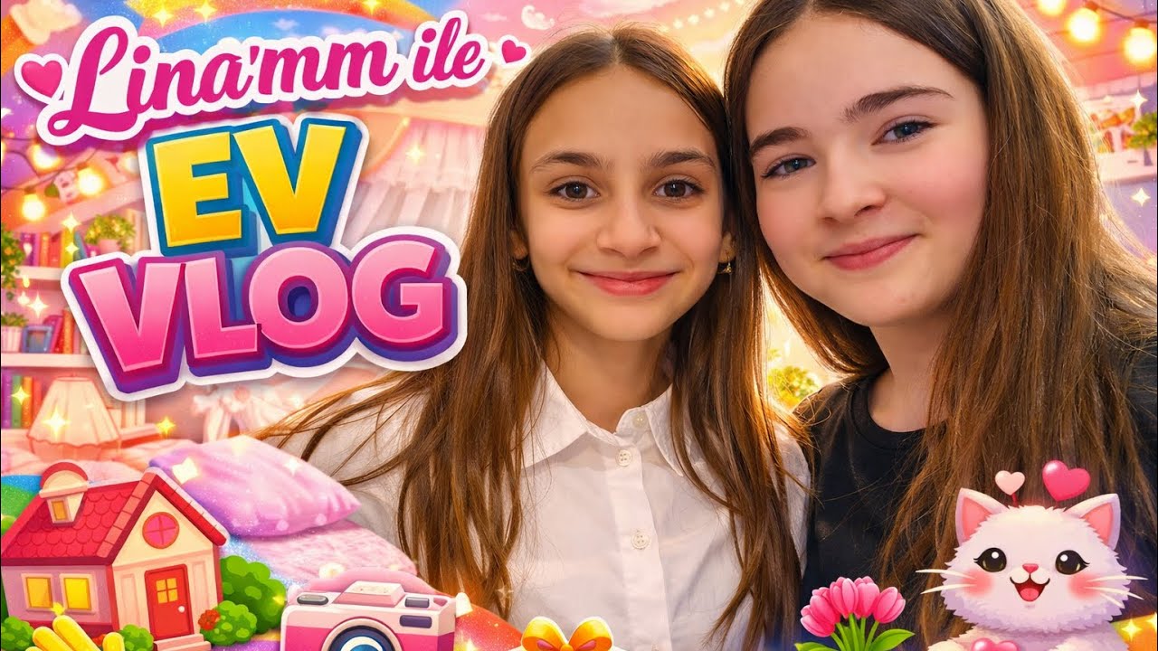 🌈💖 LİNA’MM İLE EVDE EFSANE VLOG! ŞOK OLACAKSINIZ 😱✨ @linacetinkayaofficial @RukiyeÇetinkaya 