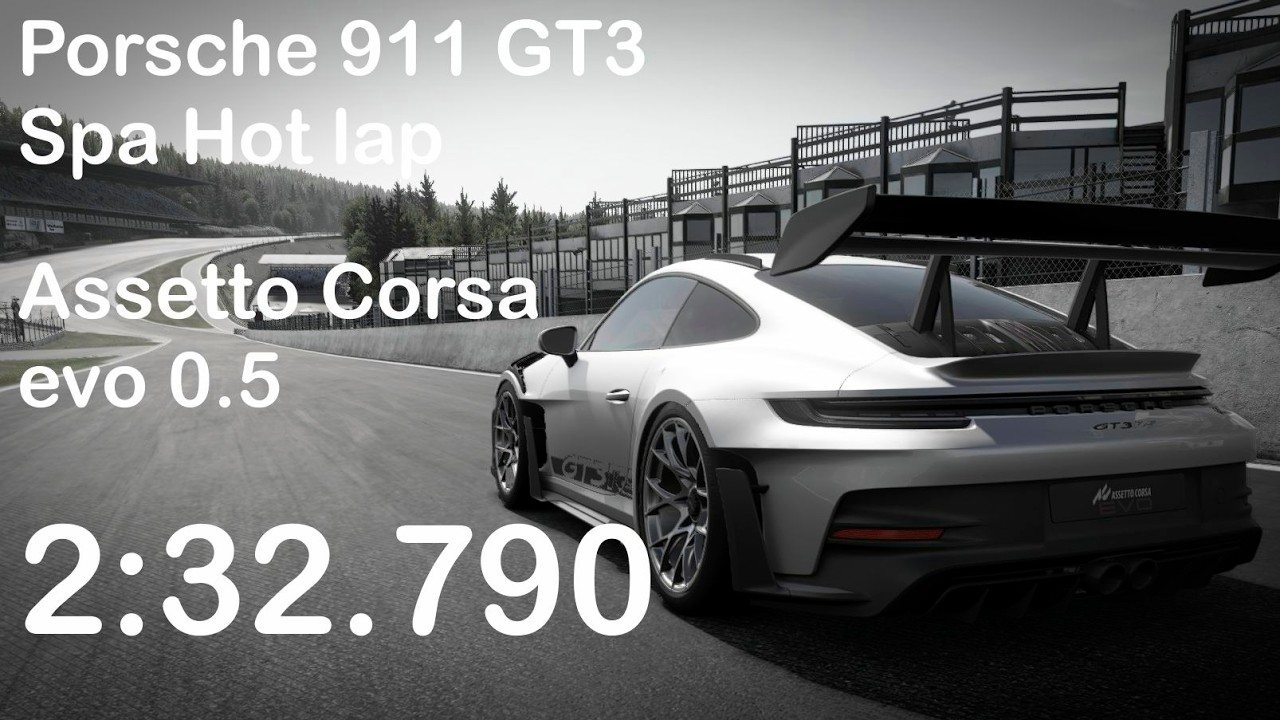 Porsche 911 GT3 RS Spa Hot lap #assettocorsaevo #simracing #simagic #gameplay #assettocorsa