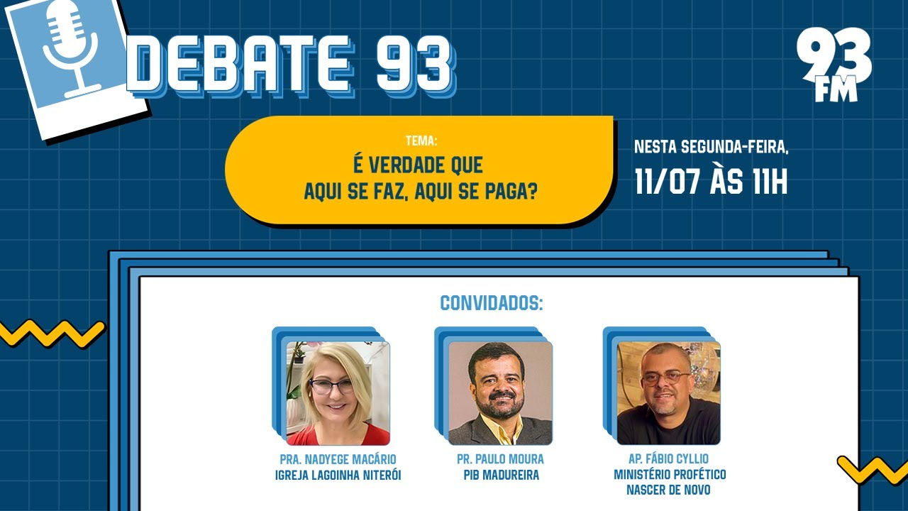 Erros e Maldições - É verdade que aqui se faz, aqui se paga? - Debate 93 - 11/07/2022