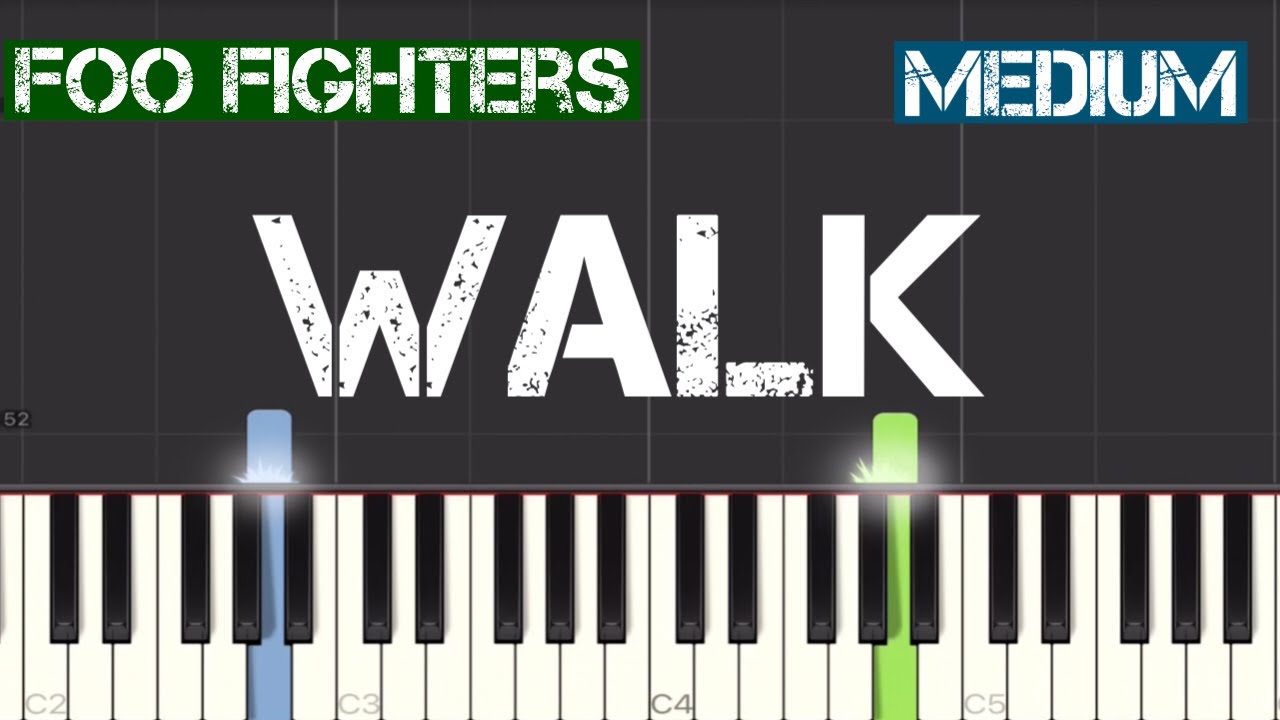 Foo Fighters - Walk Piano Tutorial | Medium