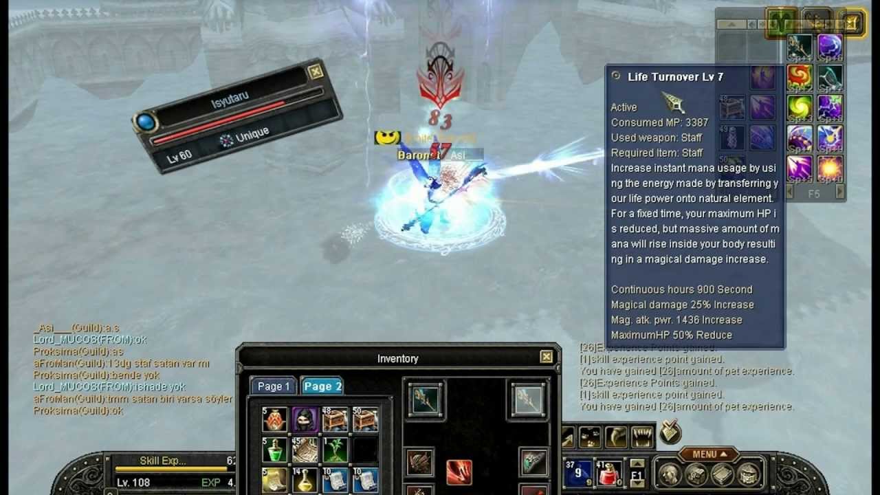 Silkroad Online Unique Mix _Asi___ 108 Lvl Wizzard Tiger Girl And Isyutaru