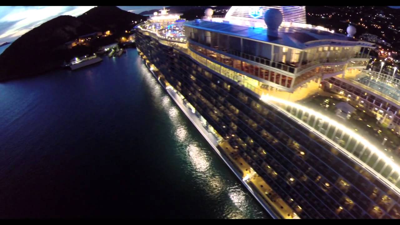 Aerial Shots of Royal Caribbean's Allure of the Seas