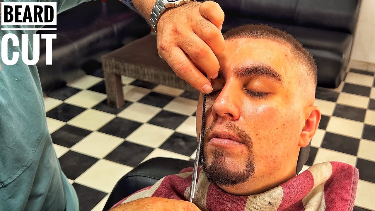 Beard shave Asmr • Shaped beard cutting techniques • Asmr massage sleep