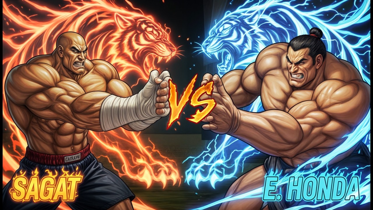 USF4: 🔥SAGAT VS E. HONDA💪🐯 Sagat's TIGER SHOT is an IMPENETRABLE WALL! 🐯 | USF4