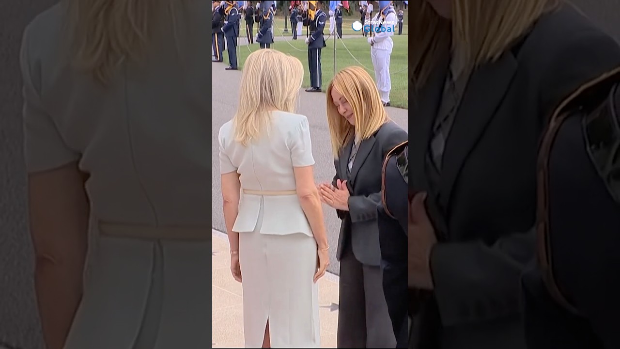#Modi effect? Italian PM Meloni greets US official with a 'namaste' | #shorts #italy #giorgiameloni