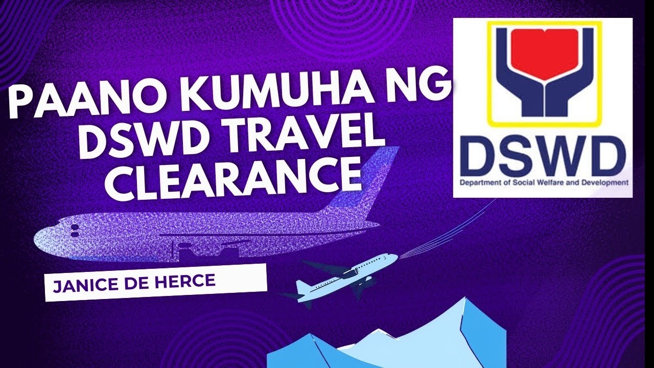 Paano kumuha ng DSWD travel clearance for minors