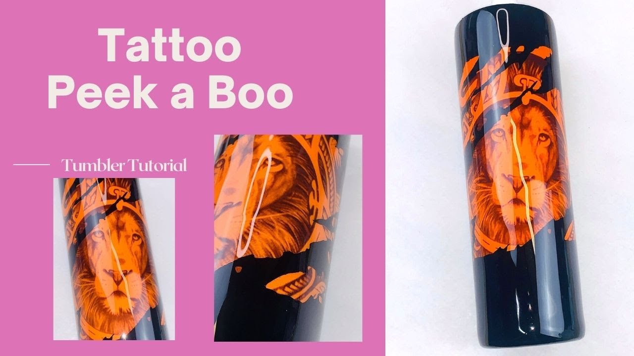 Учебное пособие по татуировке Peekaboo Tumbler с эпоксидной смолой