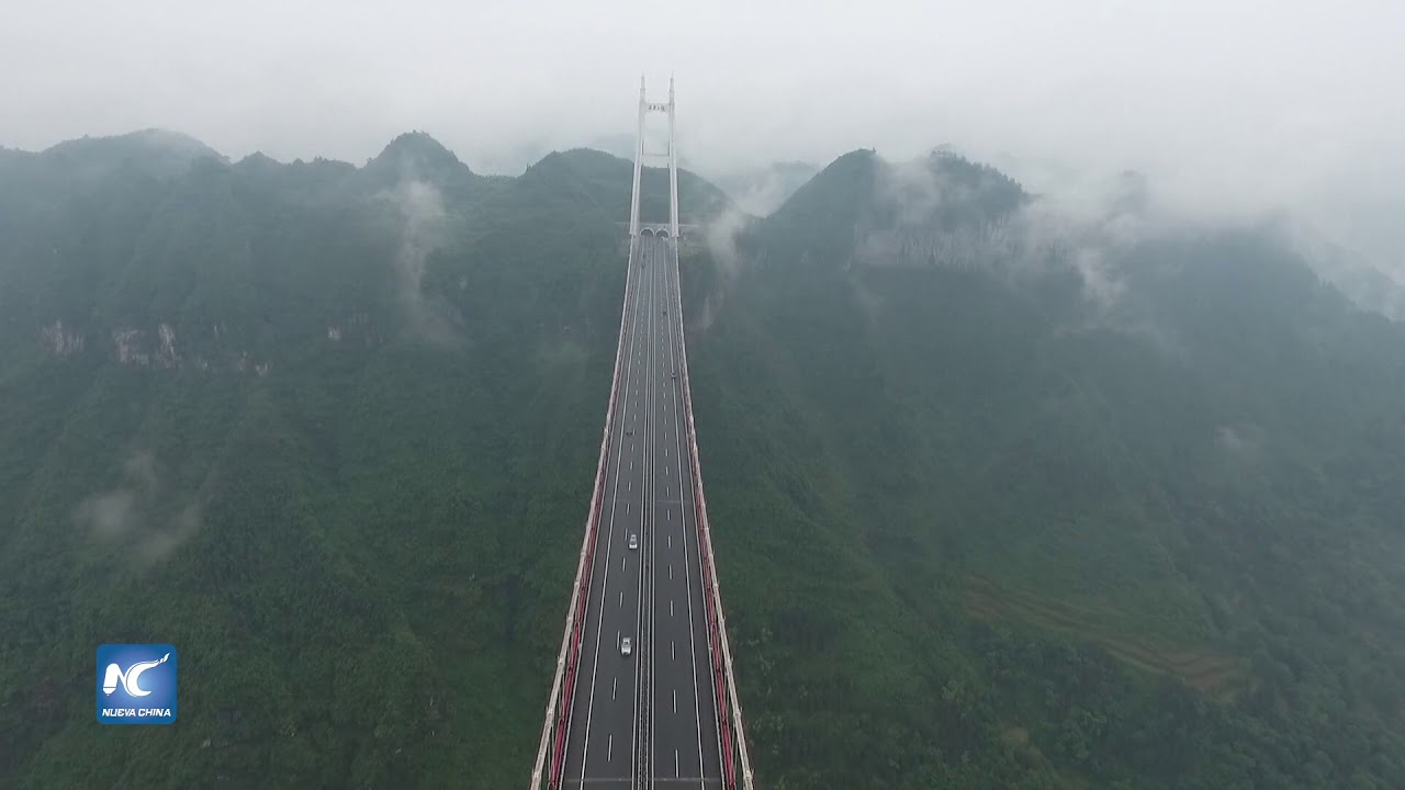 Puente colgante Aizhai, el más alto del mundo y el duodécimo más largo