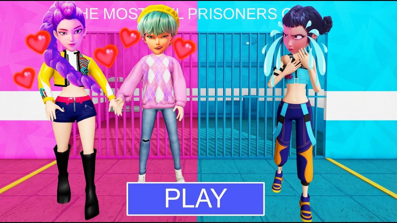 RUNI & BABY SAJA VS ZOEY PRISON RUN! Obby roblox! Gameplay #roblox #obby #robloxgames