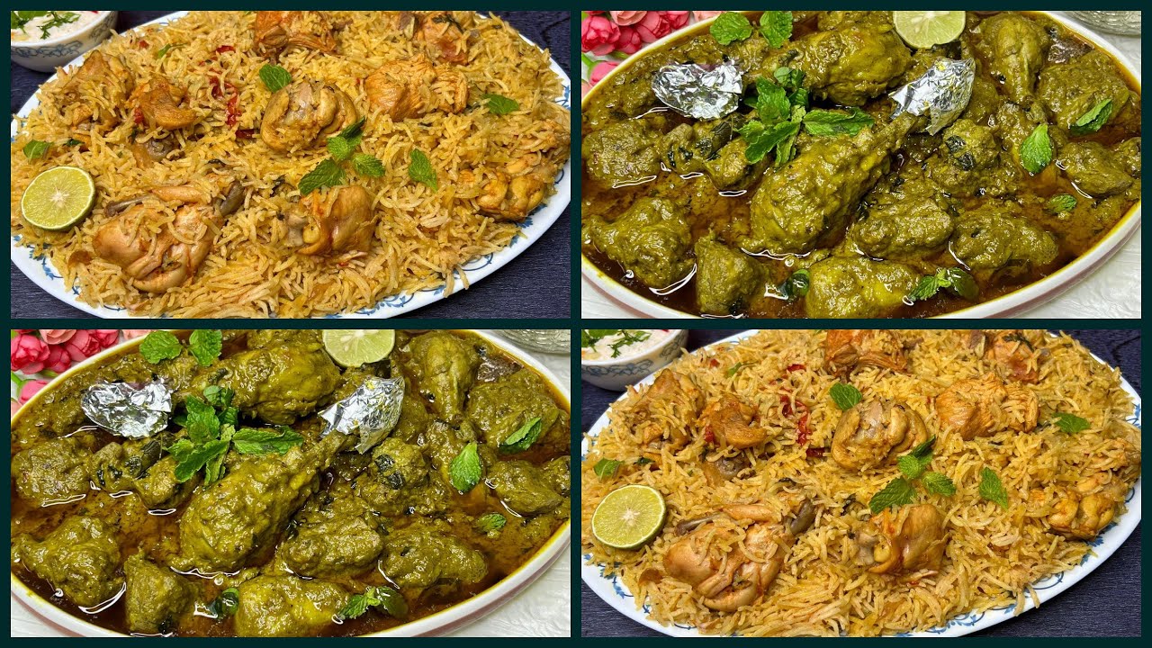 EID PARTY SPECIAL- 2 BEST Recipes | Nawabi GREEN CHICKEN | Makhni CHICKEN PULAO From Cook With Fem