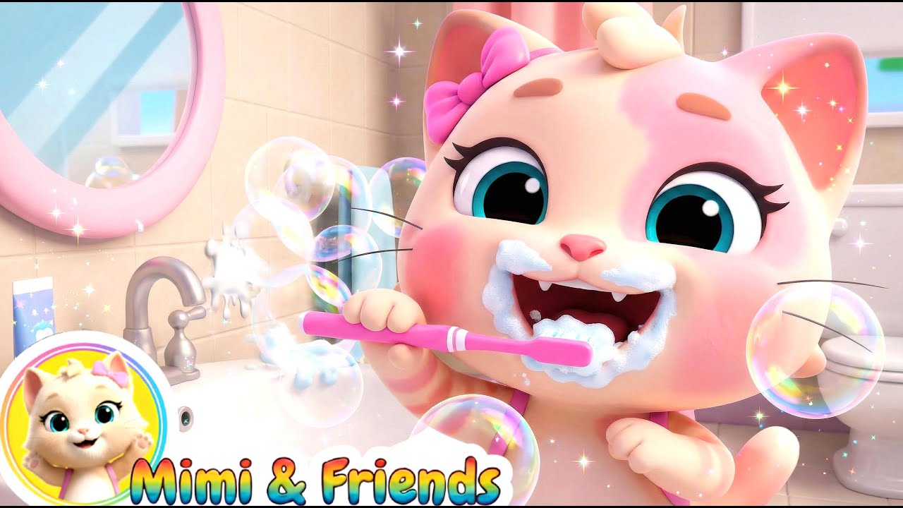 Brush Your Teeth Song 🦷 Healthy Habits & Morning Routine | Mimi & Friends Kids Songs