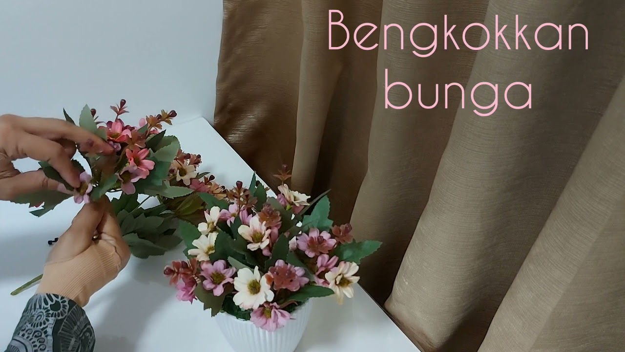 GUBAHAN BUNGA BERTINGKAT (bahan dari eco shop)