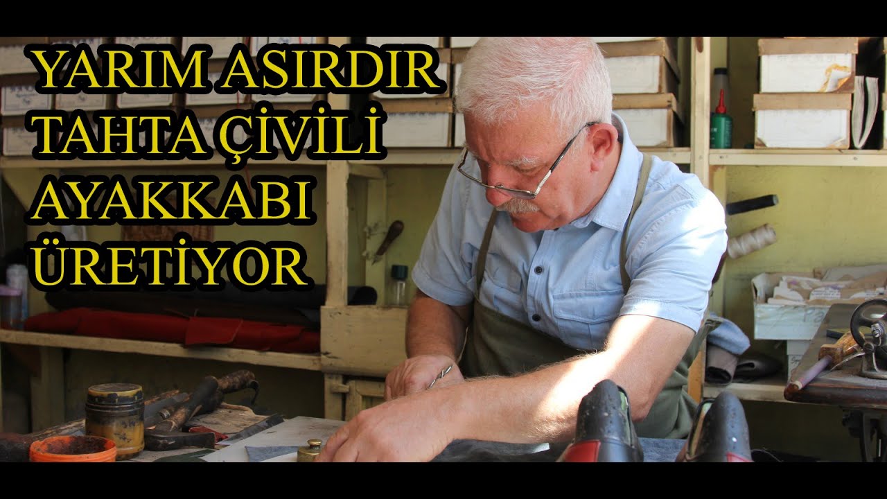 Yarım Asırdır Tahta Çivili Ayakkabı Üretiyor  #malatya #tahtaçiviliayakkabı