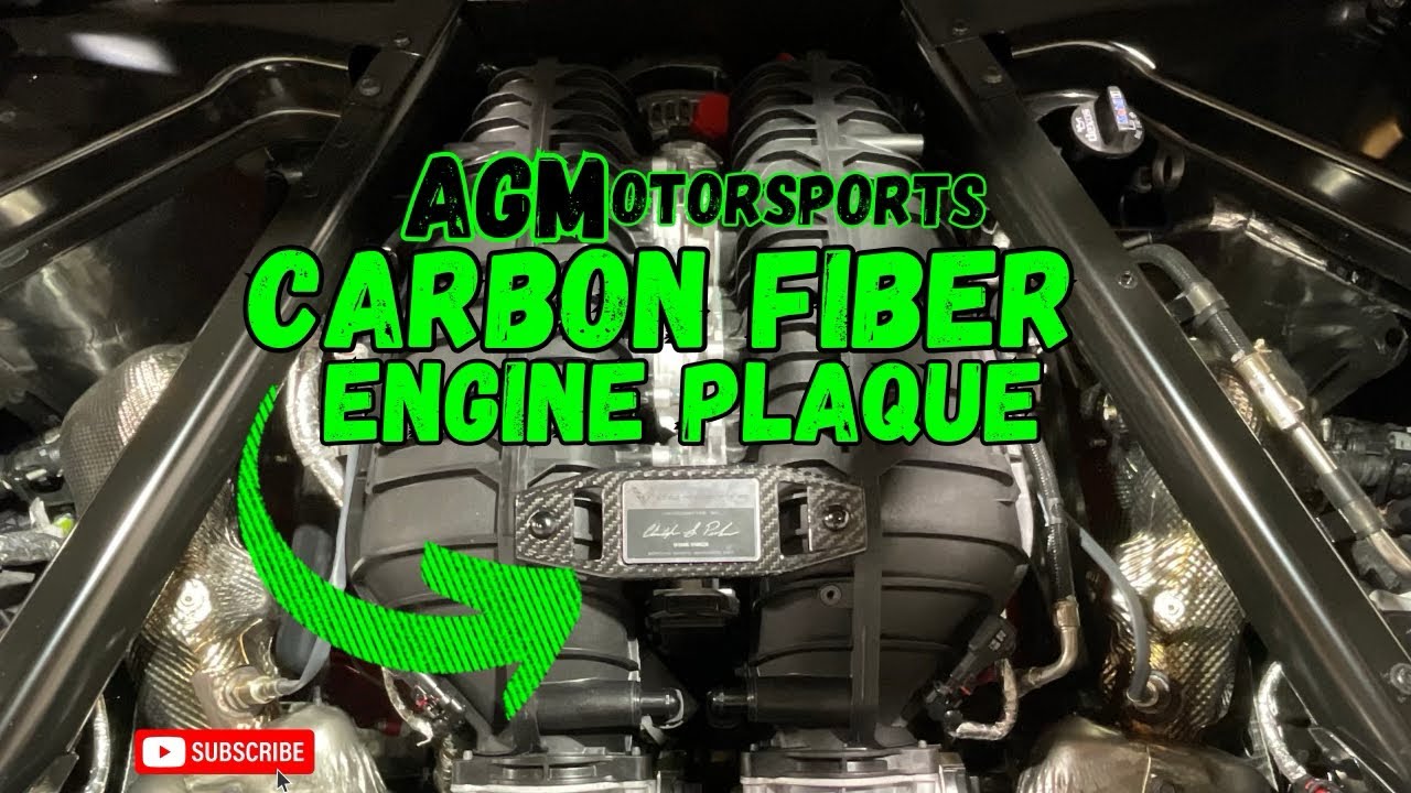 2024 C8 Z06 gets MORE MODS! Carbon Fiber Engine Builder Plaque by AG Motorsports!