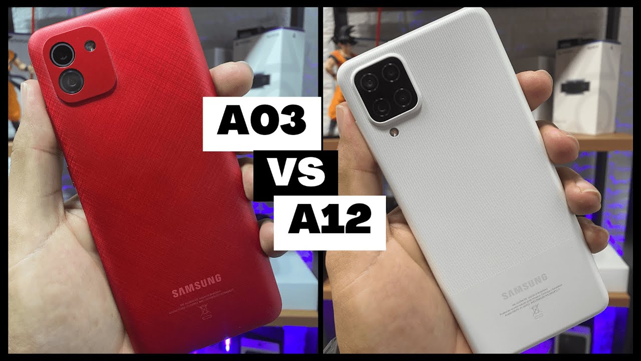 GALAXY A03 VS  GALAXY A12 - QUAL MELHOR ? #COMPARATIVO