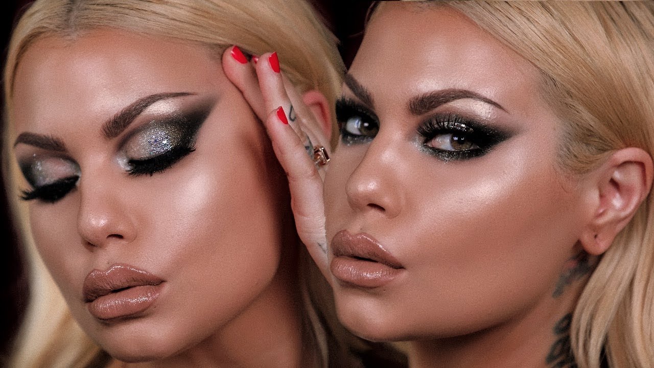 Smokey Glitter Sultry Eyes & Luminous Skin - Easy Makeup Tutorial - GLOW BABY | Bailey Sarian