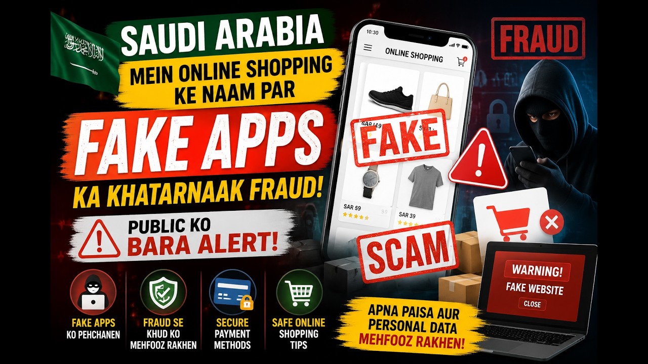 Saudi Mein Online Shopping Ke Naam Par Fake Apps Ka Khatarnaak Fraud  #saudiarabia #fraudalert