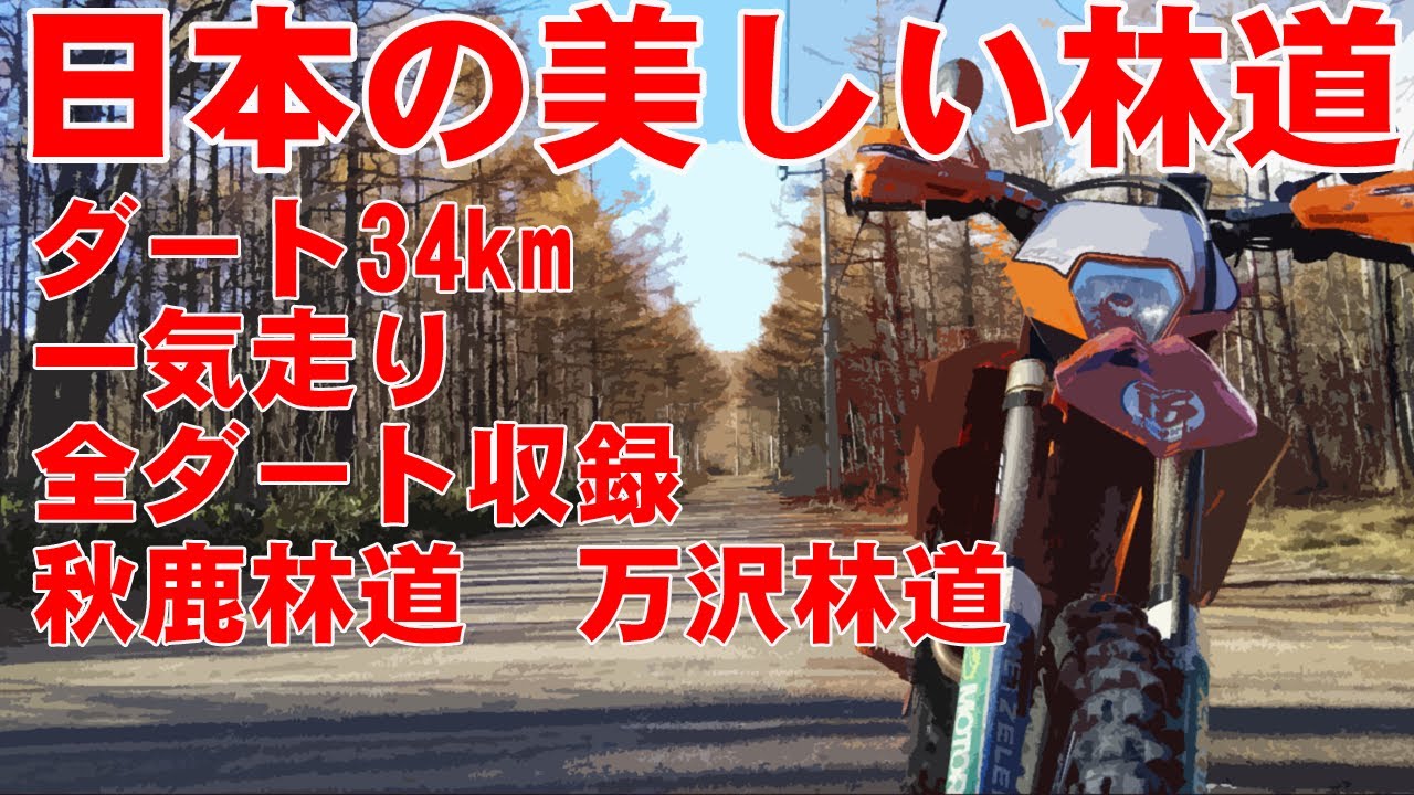 【秋鹿林道　万沢林道】美しい日本の林道【34㎞ダート全映像】