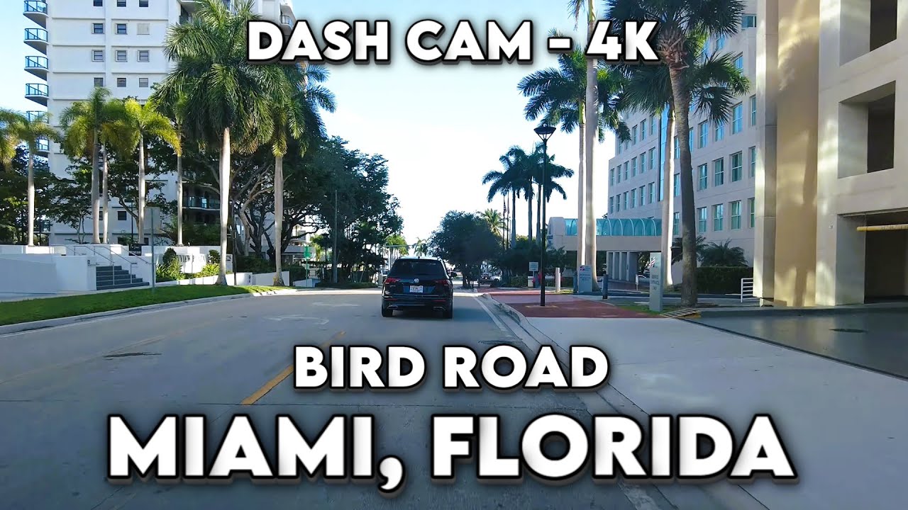 Cruising Bird Road in Miami, Florida: A 4K Drive Through Urban Adventure 🚗🏙️
