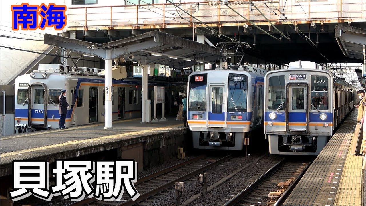 【南海本線】貝塚駅で見られた車両達／2021年1月