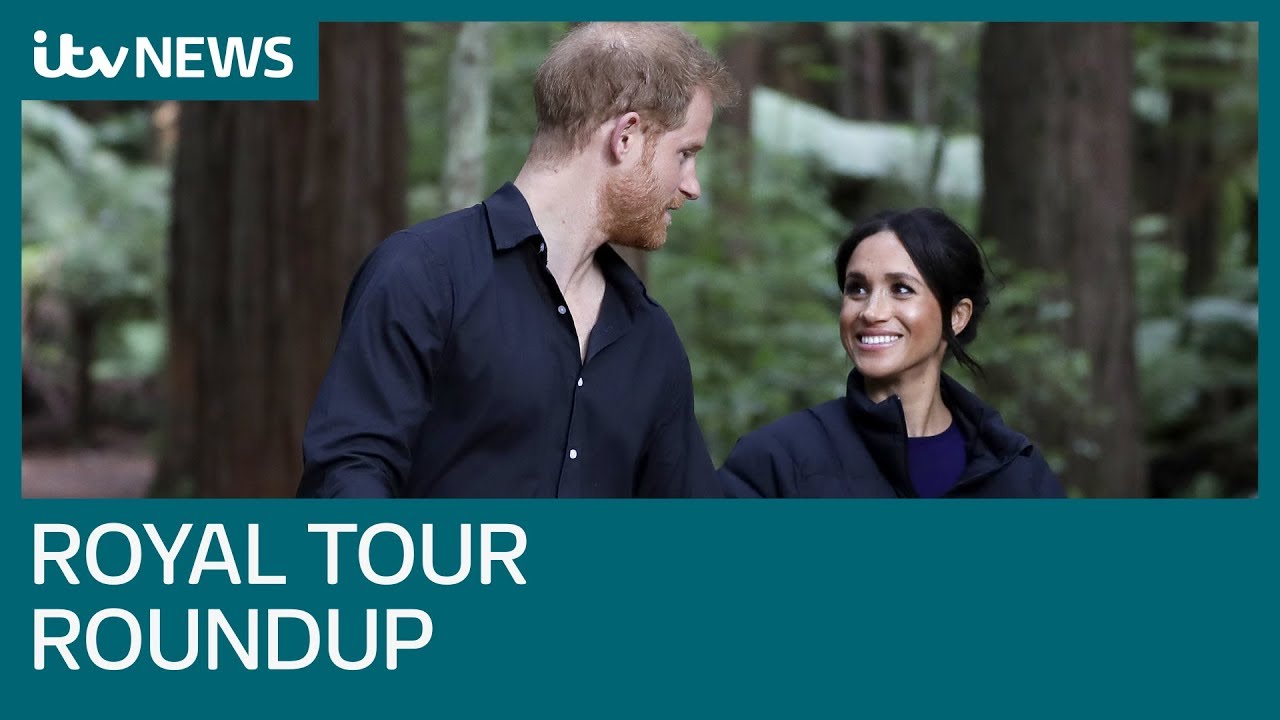 Harry and Meghan wave goodbye to their first tour  | ITV News