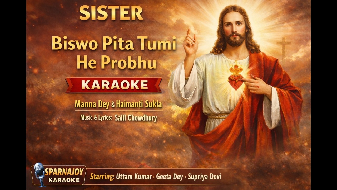 Biswo Pita Tumi He Probhu  Karaoke | Sister (1977) | Manna Dey & Haimanti Sukla