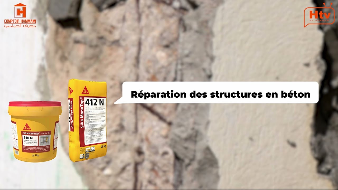 Comment réparer les structures en béton touchées par la carbonatation, avec les produits SIKA ?