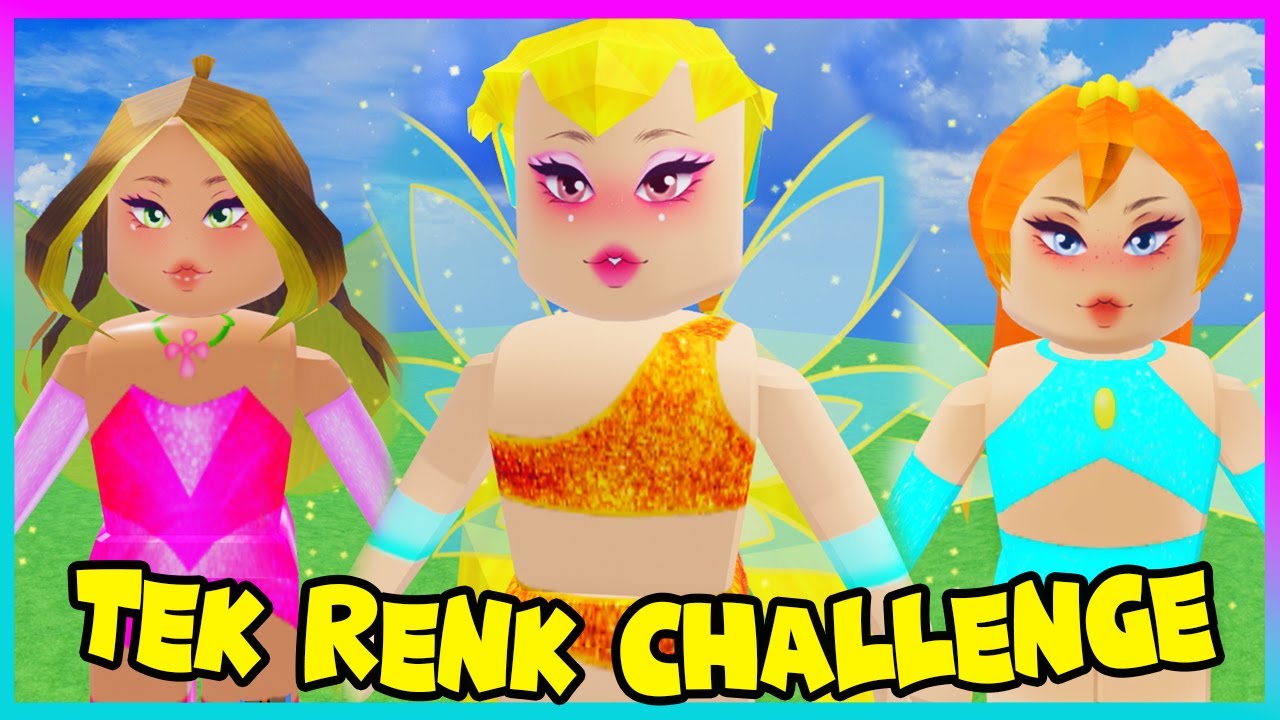 TEK RENK CHALLENGE WİNX PERİLERİ KAPIŞMASI 💛 💖 💙  ROBLOX @HanKanaL @KübraNisaYoutube