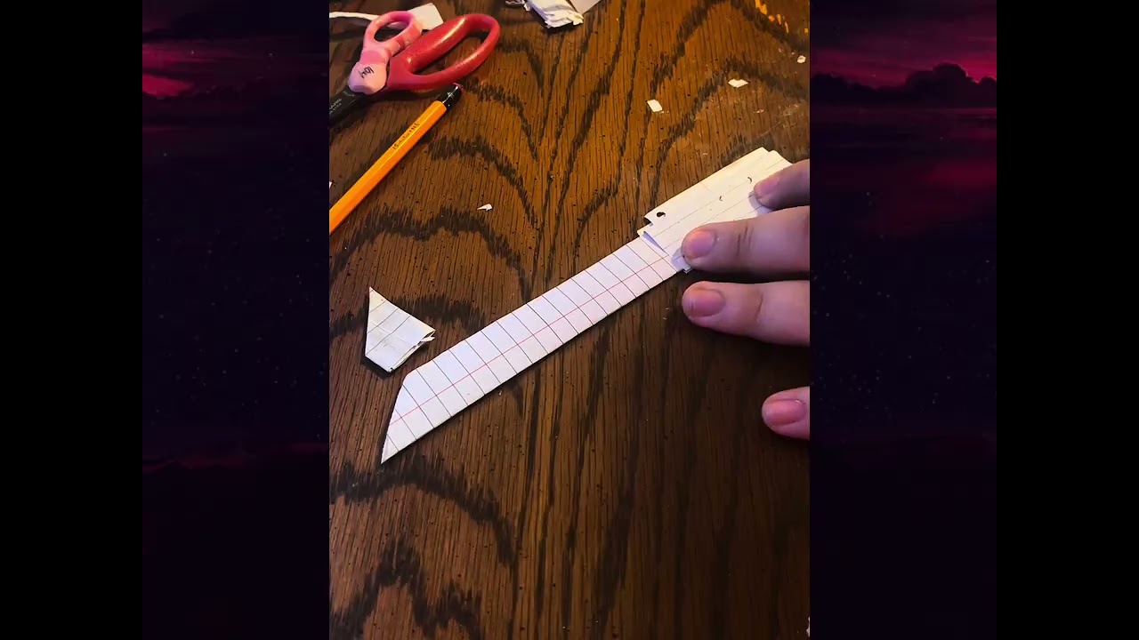 Haciendo espada de papel fácil 🗿🗿