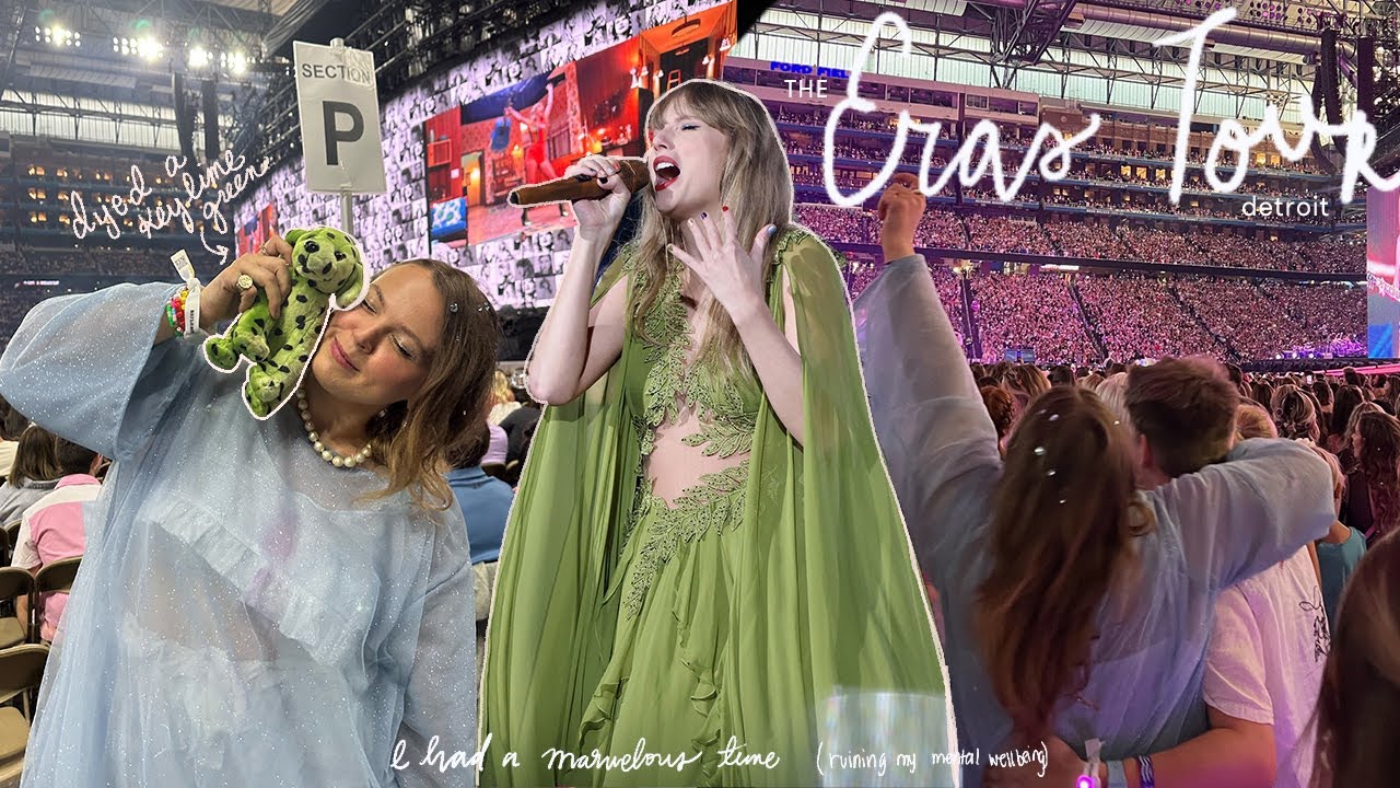 taylor swift eras tour vlog + getting ready (detroit night 1)