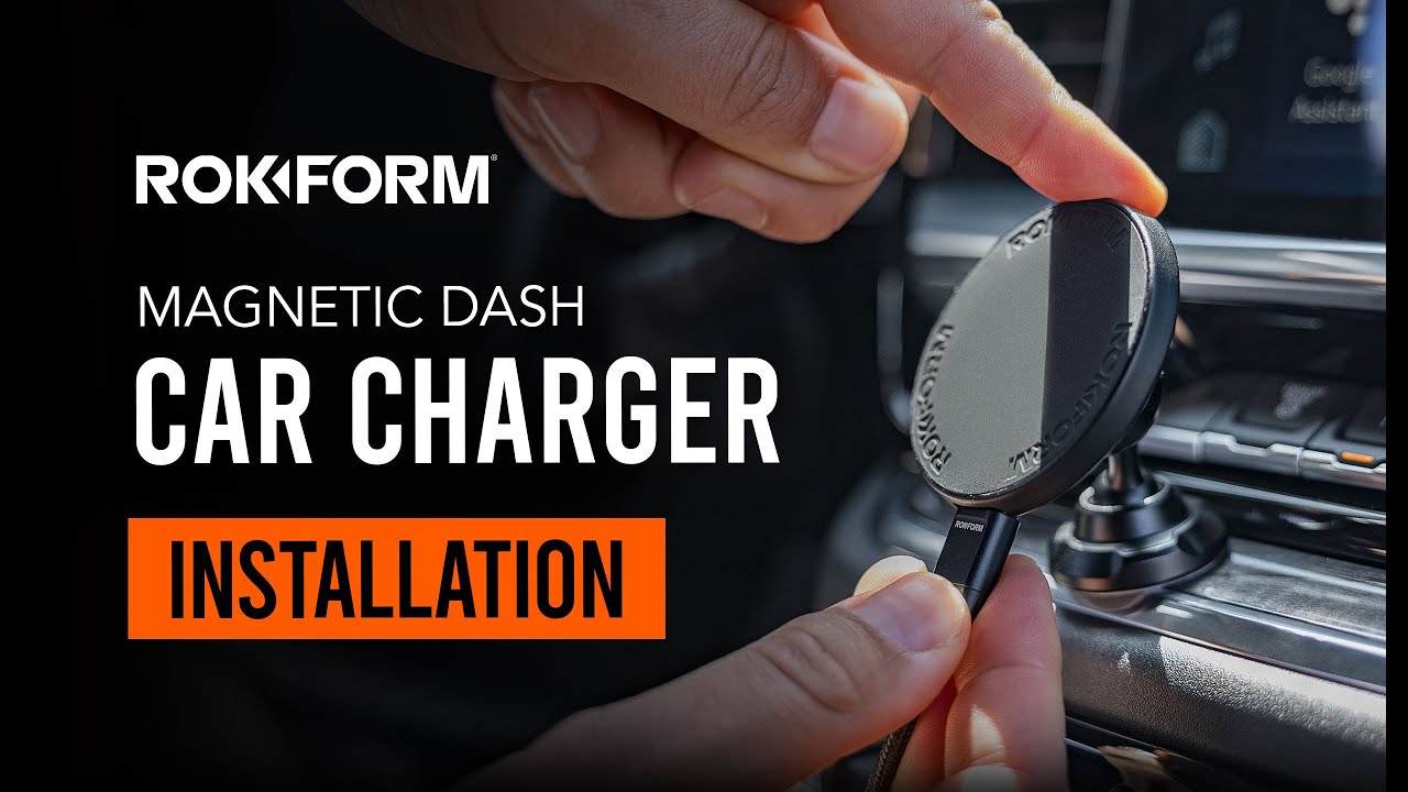 ROKFORM Magnetic Wireless Dash Car Charger: Unboxing & Installation