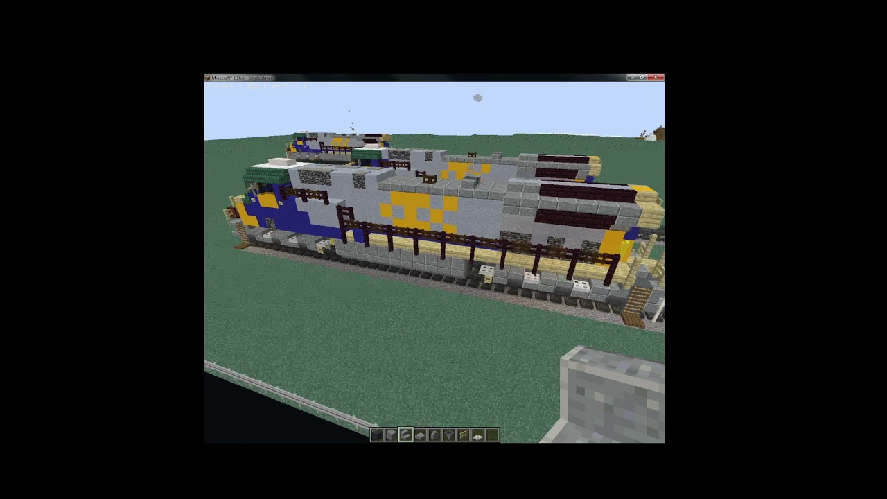 (Minecraft) CSX YN2 AC44CW 201 - 599 Diesel Locomotive Tutorial step-by-step