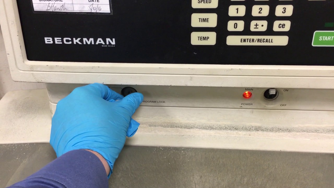 Beckman coulter J6 MI reset message