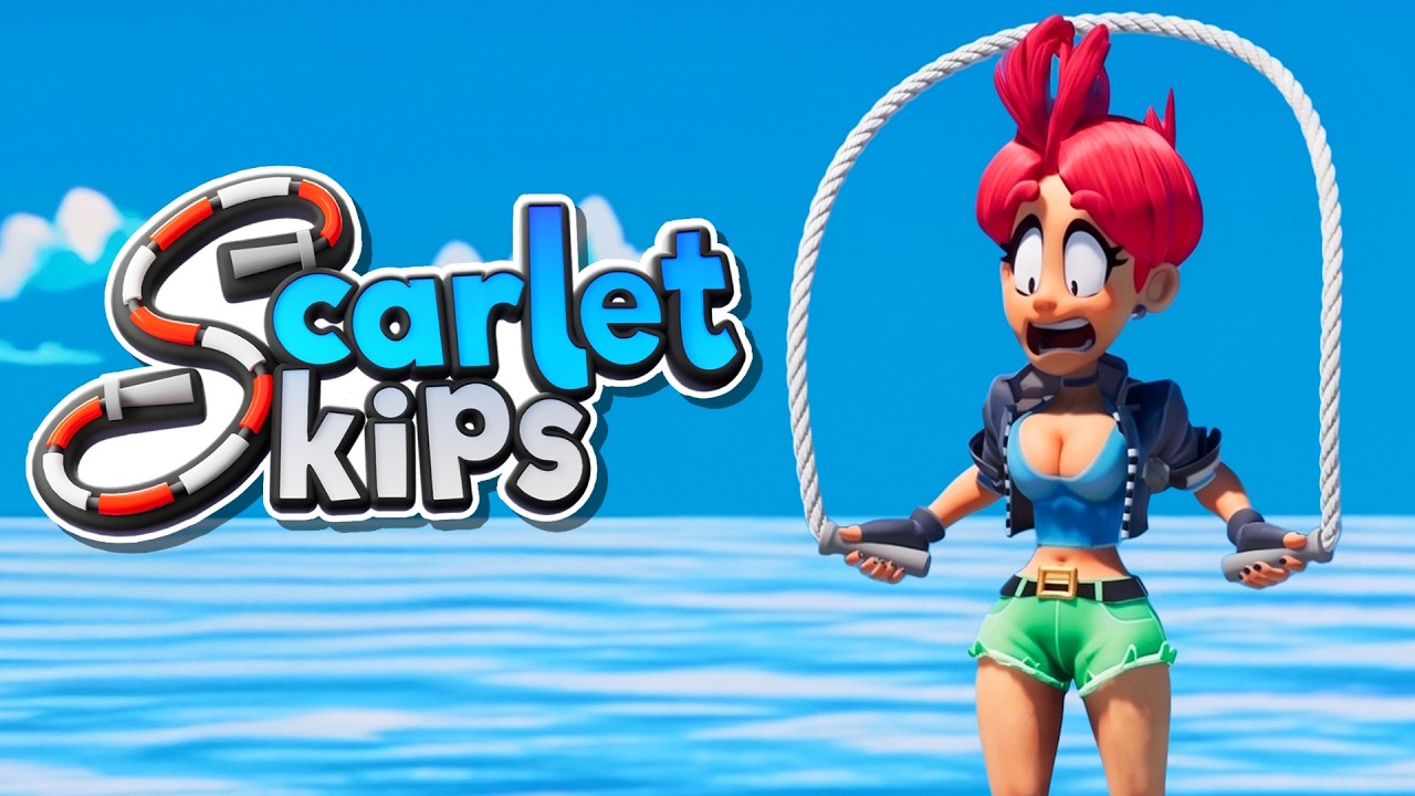 Scarlet Skips 100% Walkthrough - FULL GAME (1 Rope Only)
