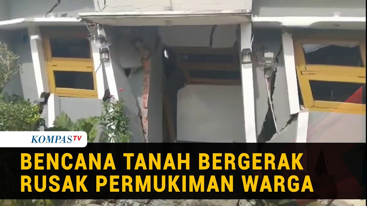 Rumah Warga di Sukabumi Rusak Akibat Bencana Tanah Bergerak