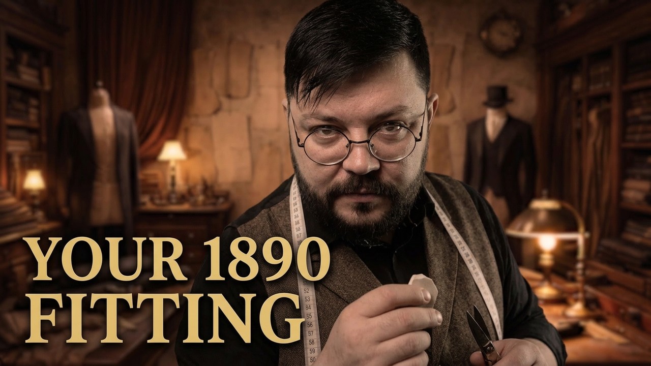 ASMR TAILOR Suit Fitting - Sounds of clothing/Close whispers/19th century roleplay