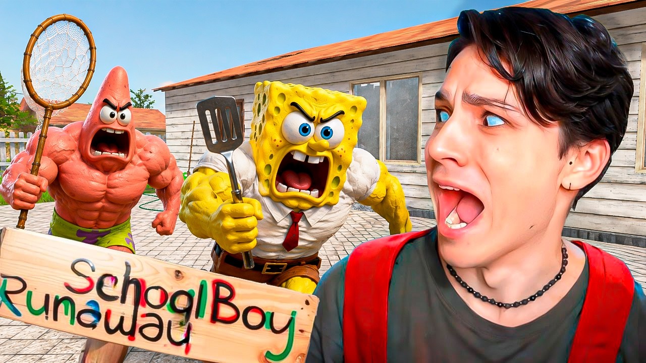 SCHOOLBOY SQUAREPANTS!😱 SPONGEBOB MOD IN SCHOOLBOY RUNAWAY