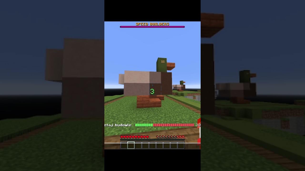 Gdy Muszę budować z pamięci na czas.. | #minecraft #shorts #memes #funny #building