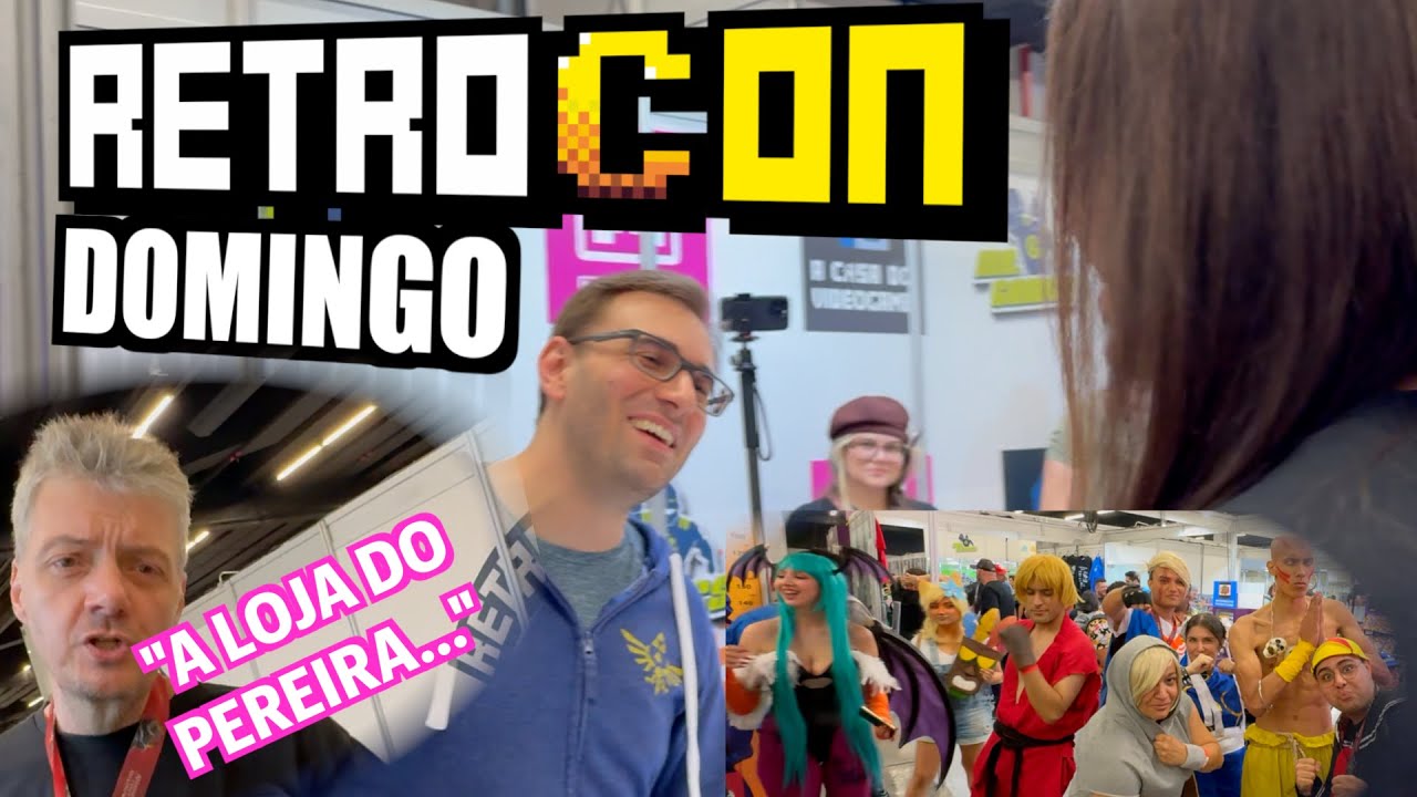 Pereira na cobertura de domingo Retrocon 2024
