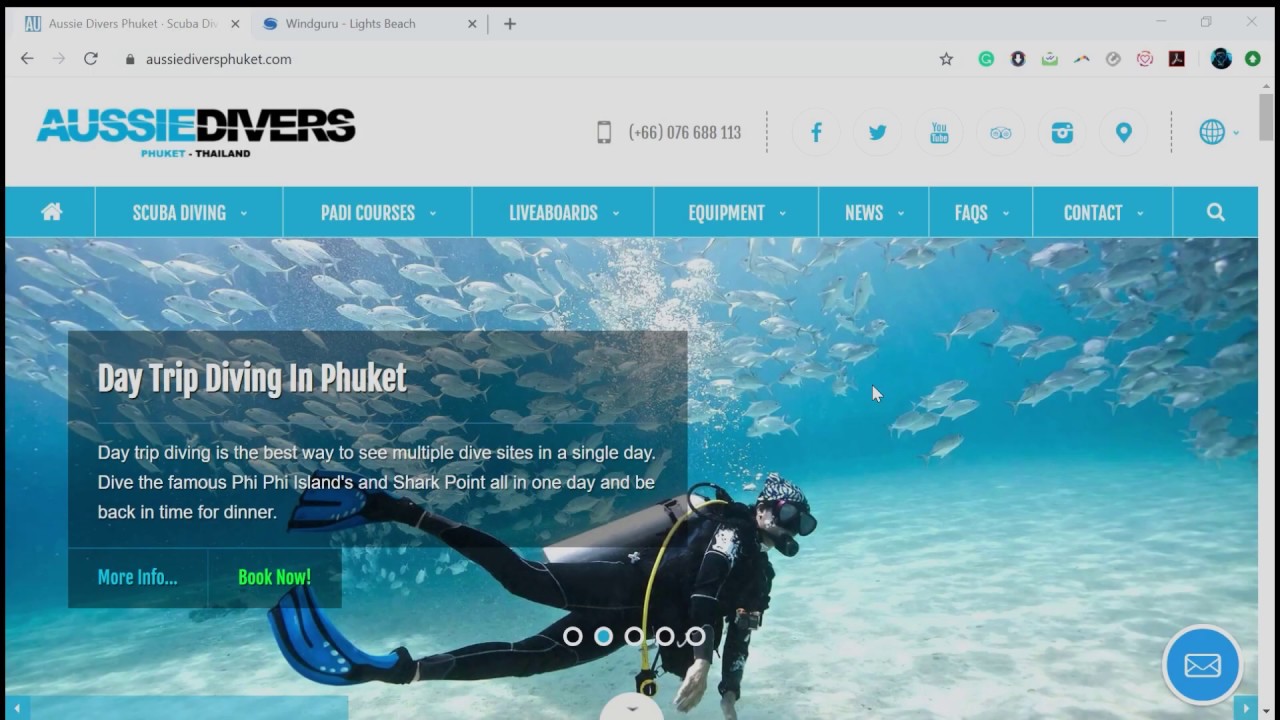 Aussie Divers Phuket - How To - Understanding Windguru Weather & Scuba Diving